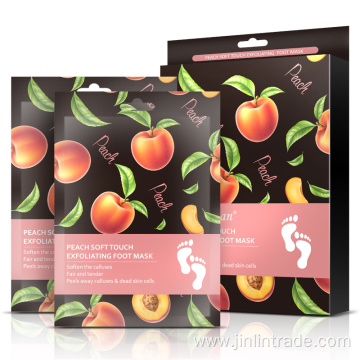 Honey Peach Peeling Pack Exfoliating Foot Mask